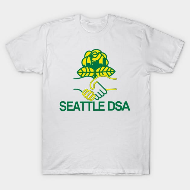 Seattle DSA Basketball White T-Shirt by radsquare